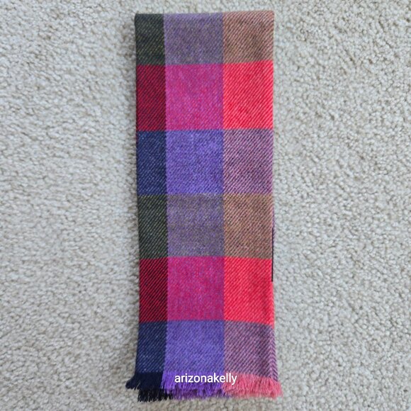 NWOT Wool Irish Donegal Tweed Triona Colorful Skinny Scarf - Picture 1 of 9